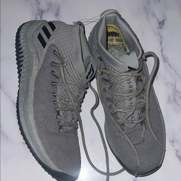 Adidas Men's Dame 4 Athletic Gray Sneakers size 12 - Picture 1 of 13